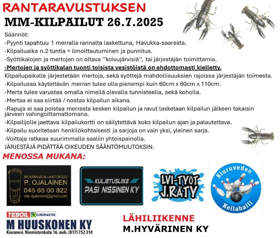 Rantaravustus_saannot